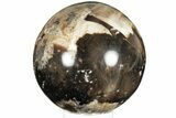 Polished Black Opal Sphere - Madagascar #200607-1